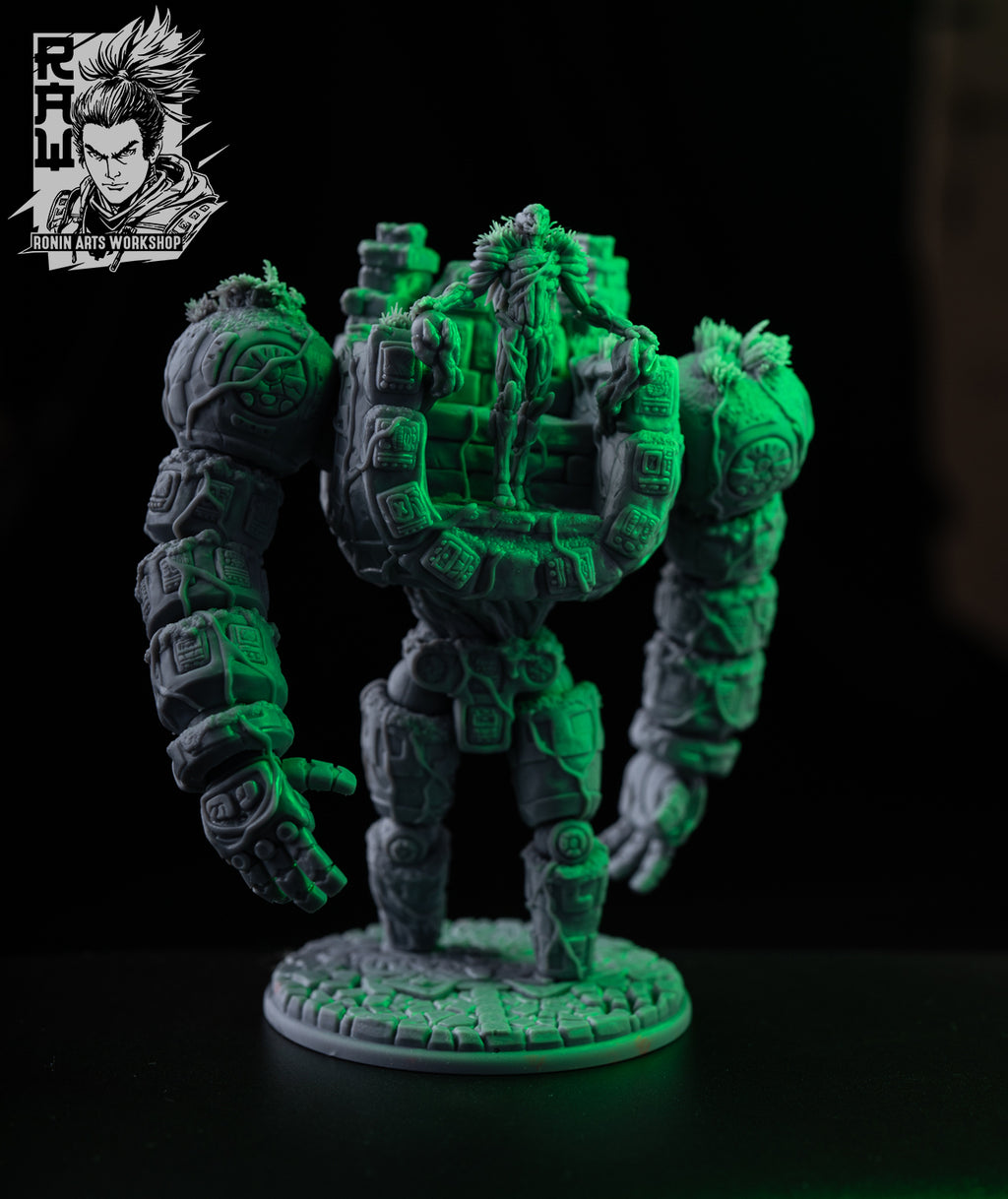 Resin Miniature - Earth Golem + Earth Elemental Combo