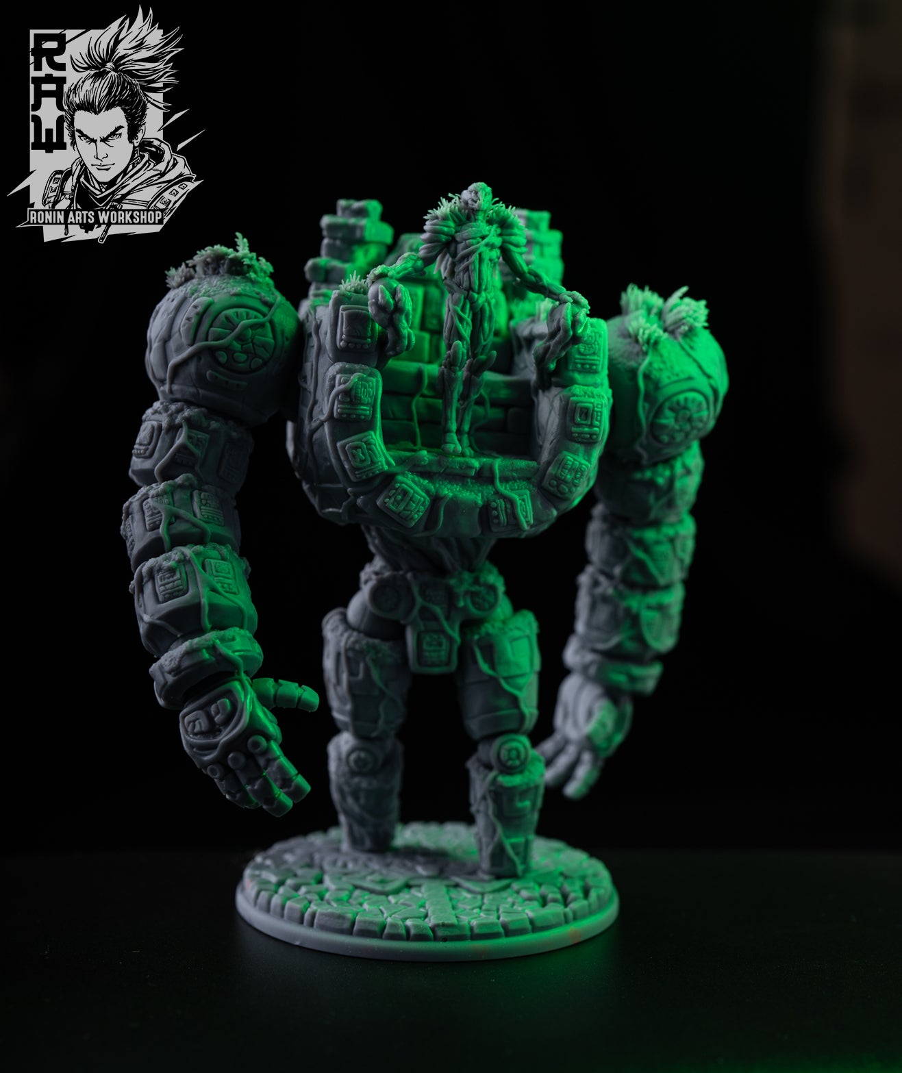 Resin Miniature - Earth Golem + Earth Elemental Combo