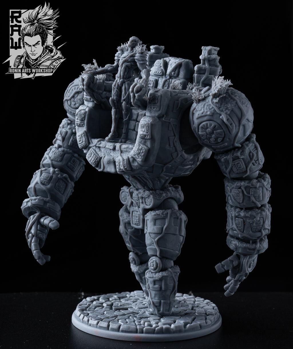 Resin Miniature - Earth Golem + Earth Elemental Combo