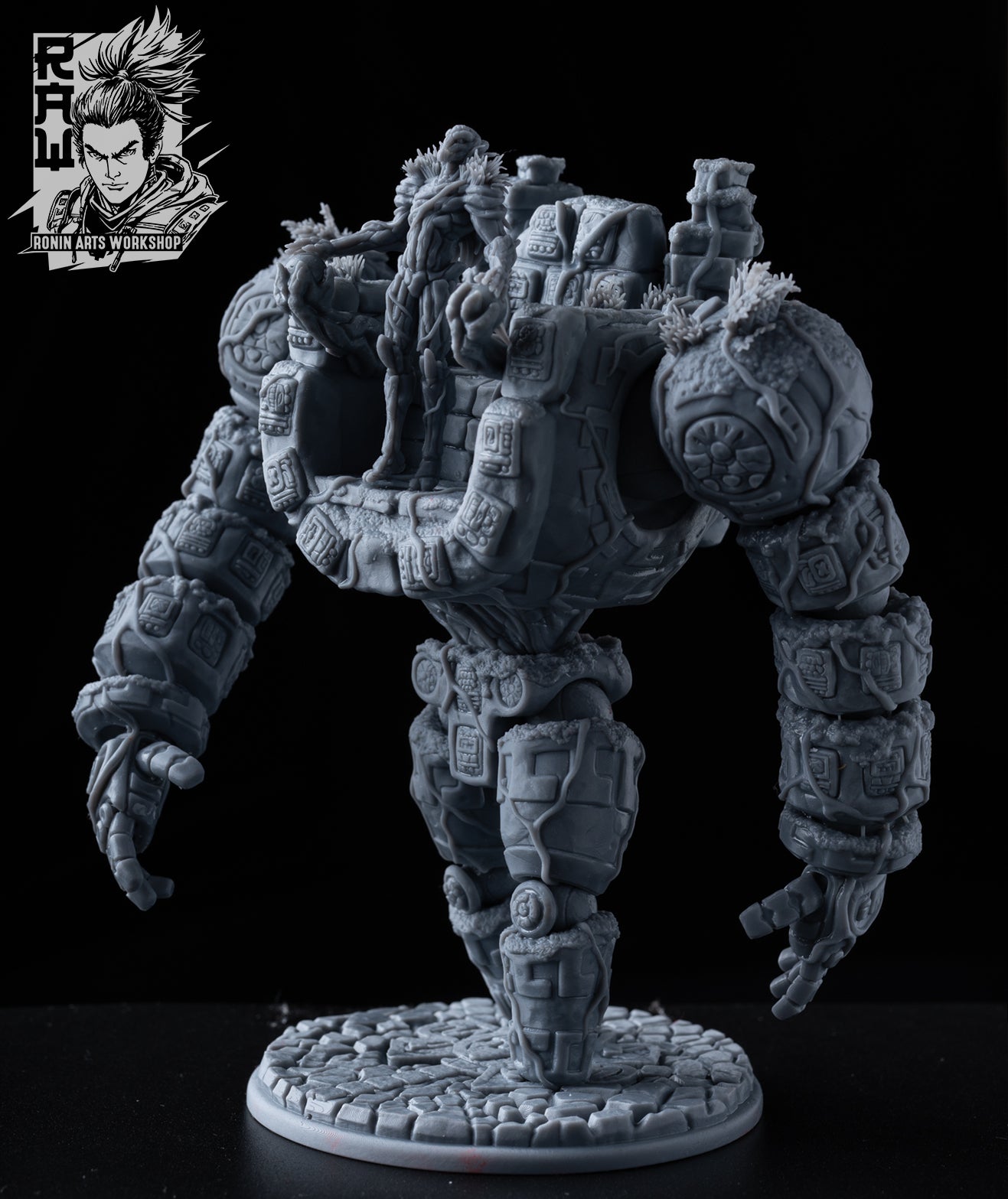 Resin Miniature - Earth Golem + Earth Elemental Combo