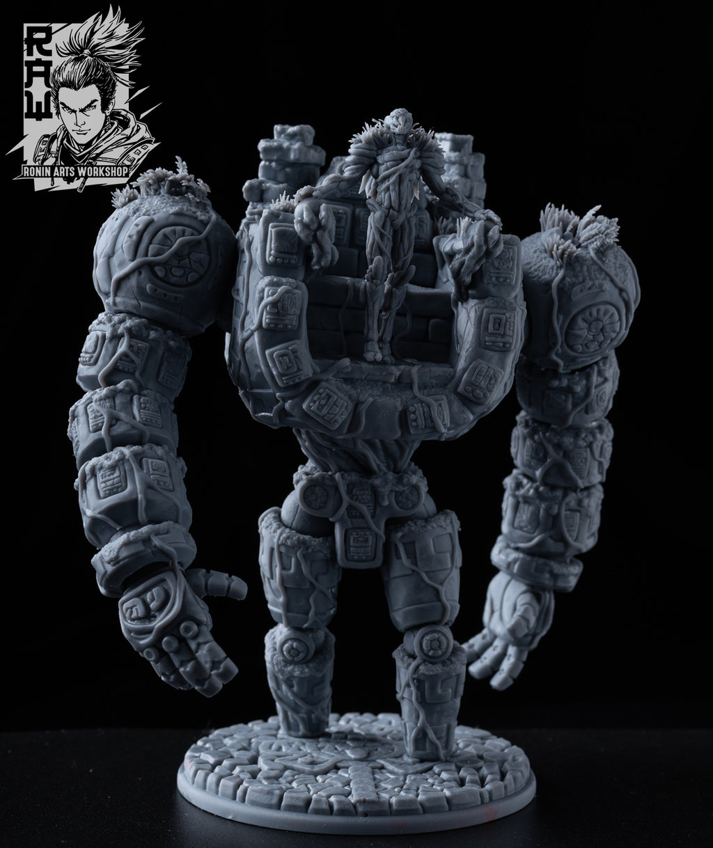 Resin Miniature - Earth Golem + Earth Elemental Combo