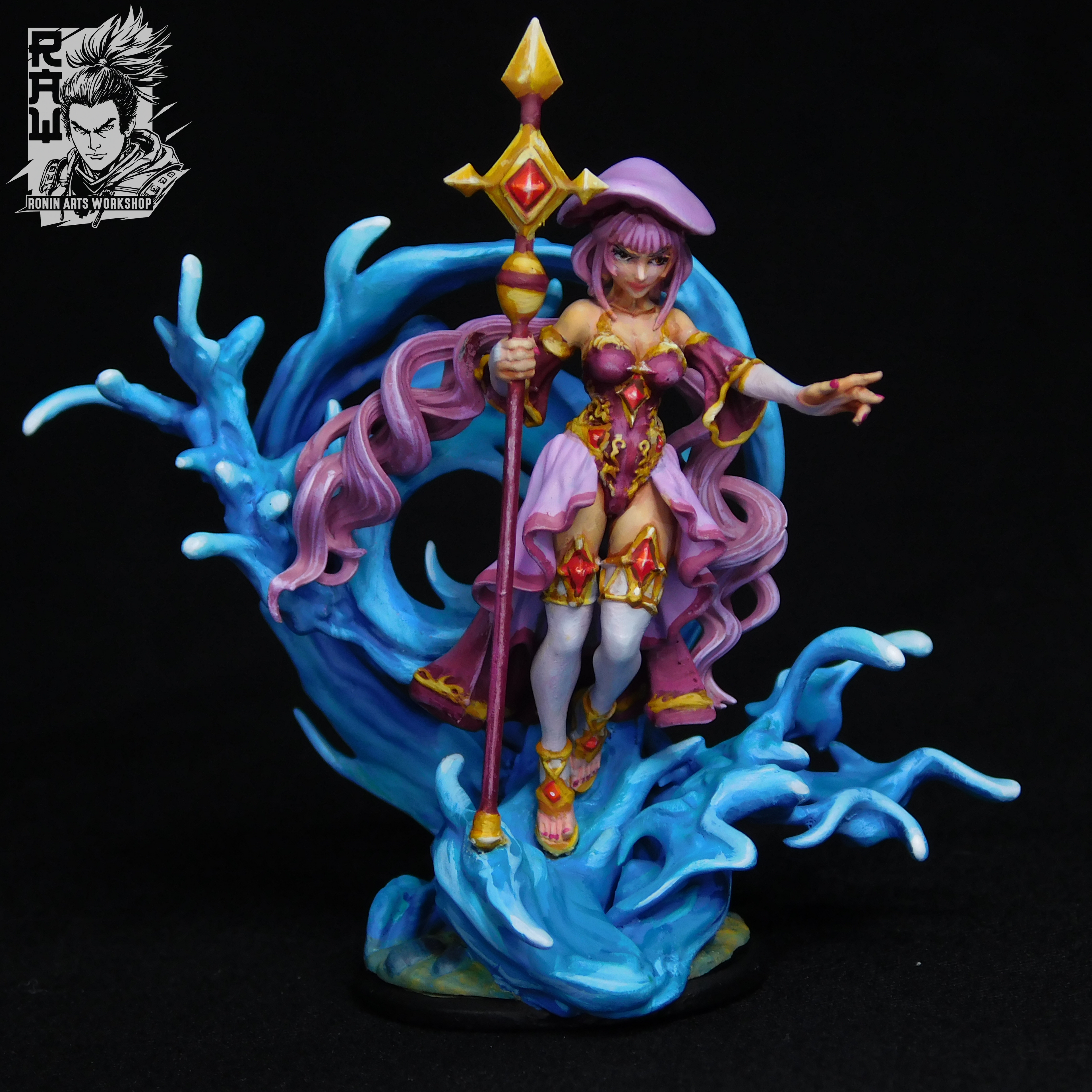 Resin Miniature - Lyda The Conjurer - Dual Form (Mermaid) Mini