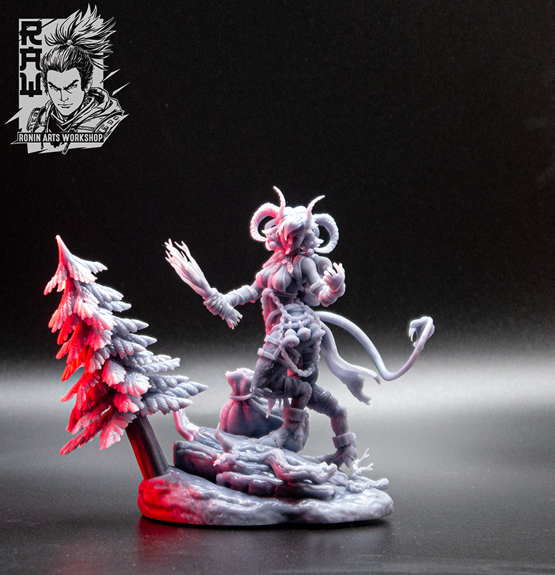 Resin Miniature - Nuri The Satyr - Female Krampus