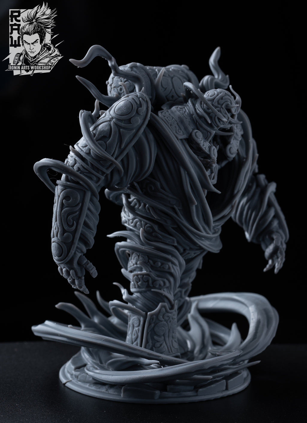 Resin Miniature - Wind Golem + Wind Elemental Combo