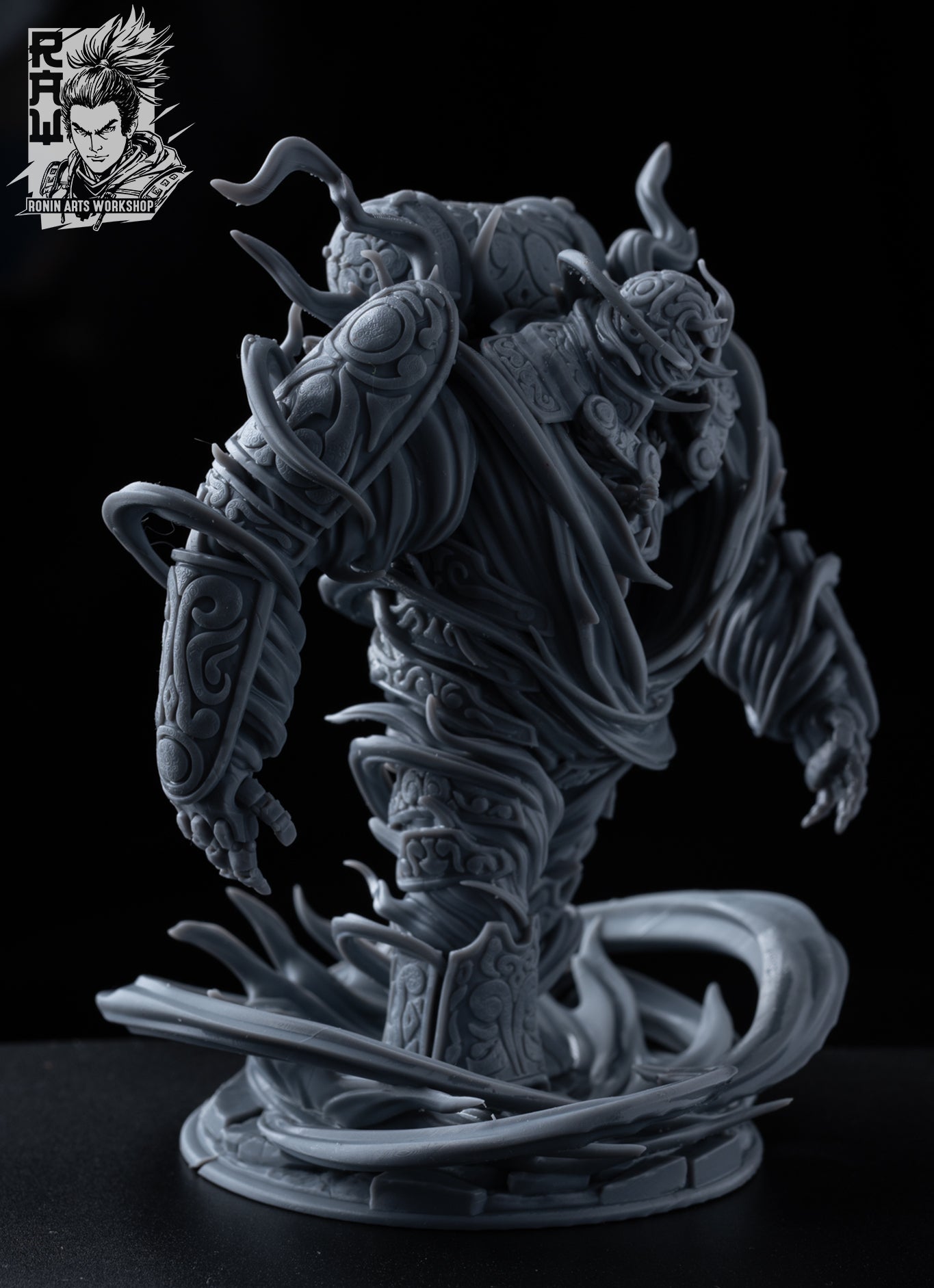 Resin Miniature - Wind Golem + Wind Elemental Combo