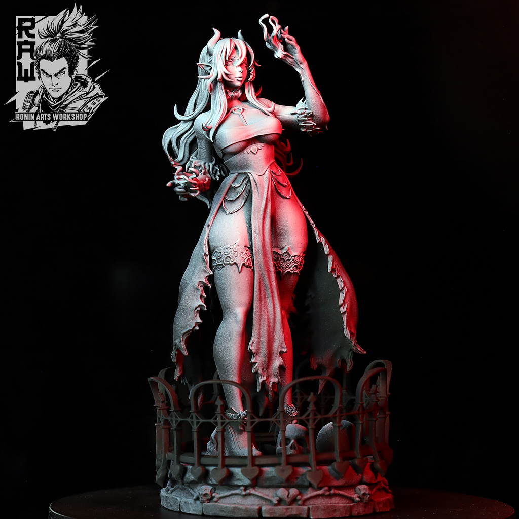 Resin Miniature - Mina The Bloodmage Pin Up