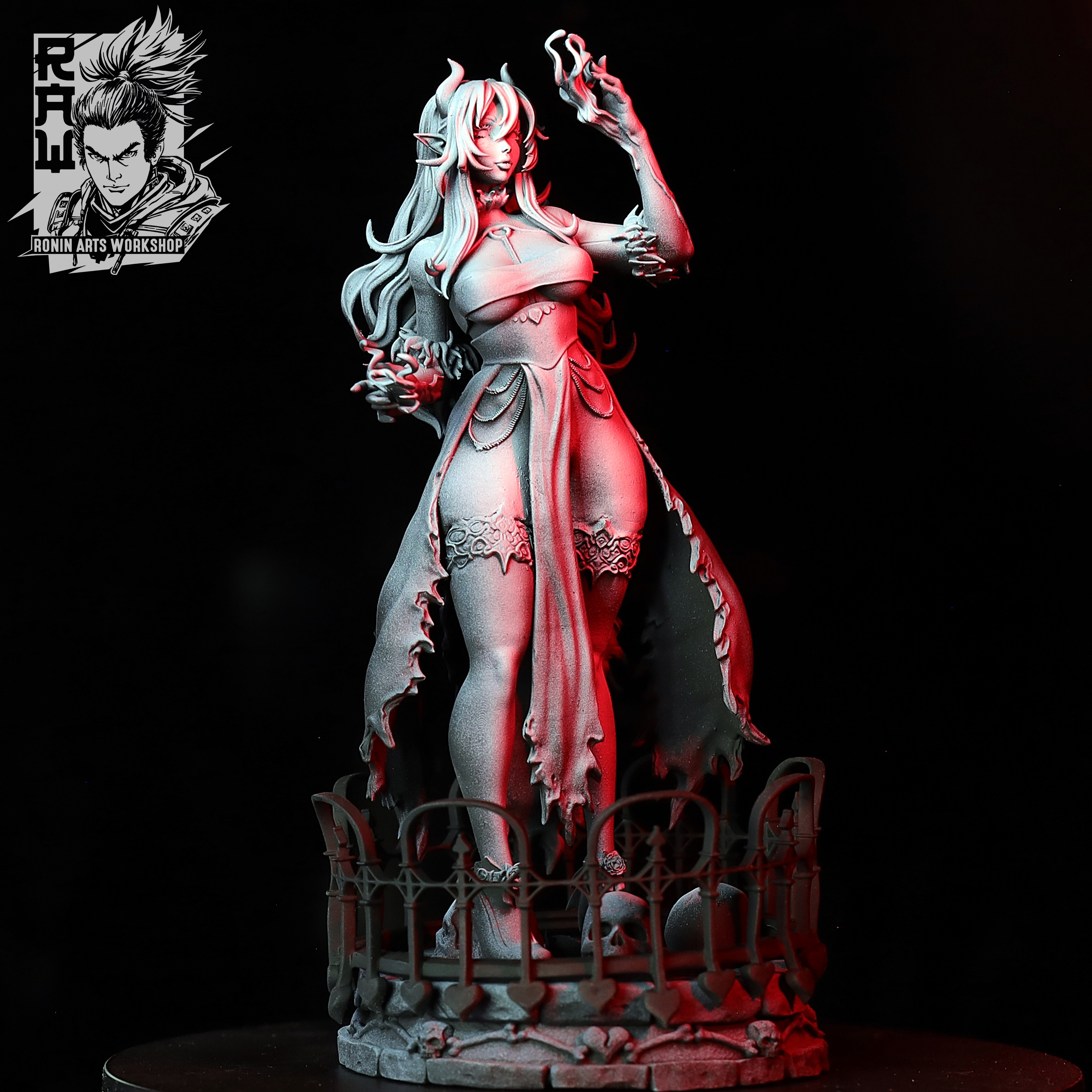 Resin Miniature - Mina The Bloodmage Pin Up