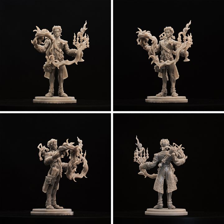 Resin Miniature -  Lucien - The Majordome - Butler of Rosethorne Castle