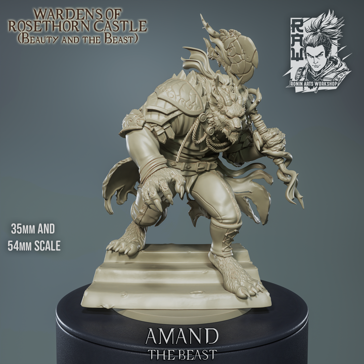 Resin Miniature - Amand The Beast - Beauty and the Beast