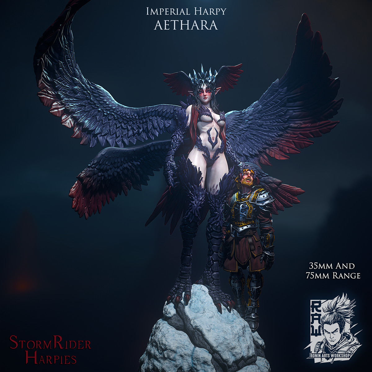 Resin Miniature - Aethara - Giant Imperial Harpy