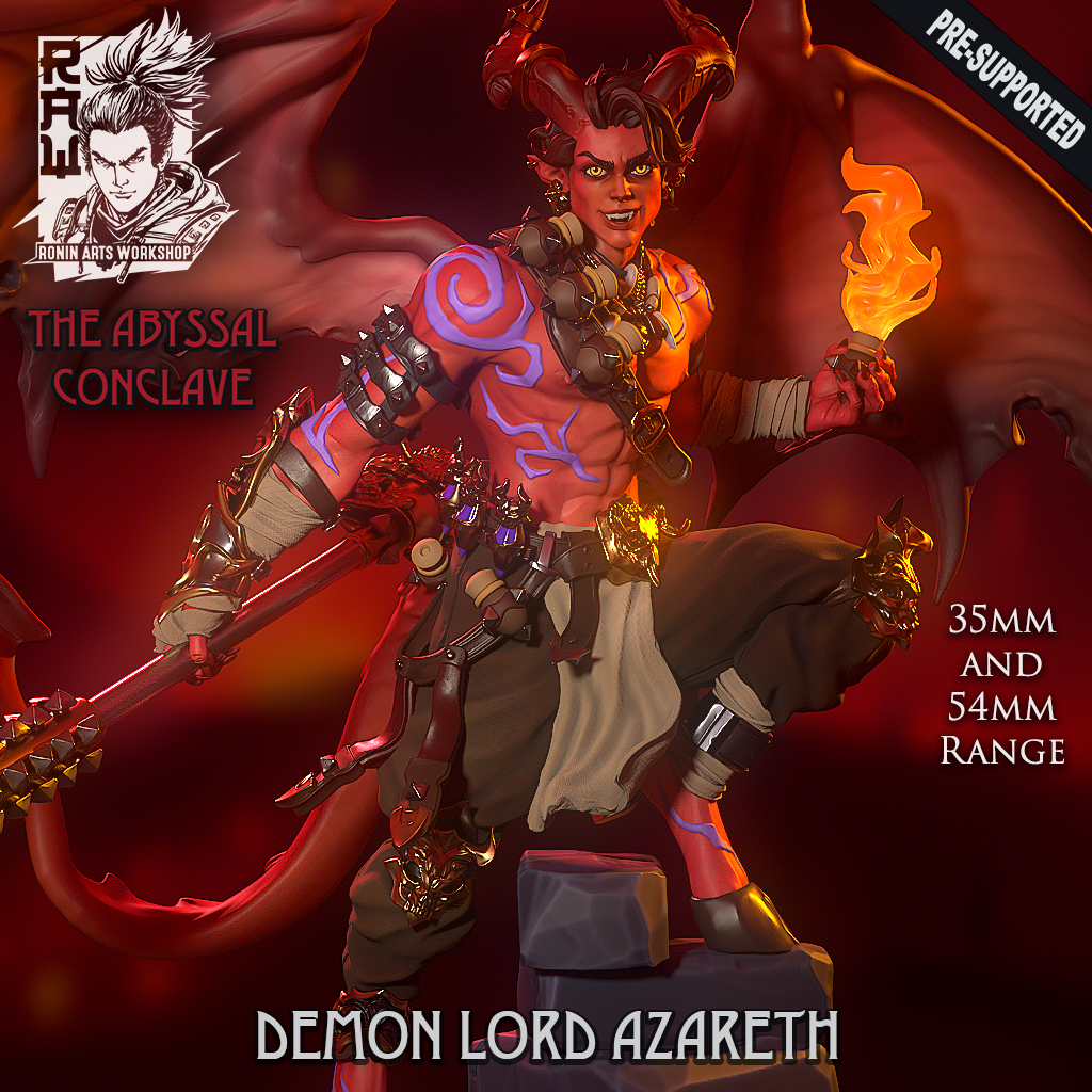 Resin Miniature - Demon Lord Azareth