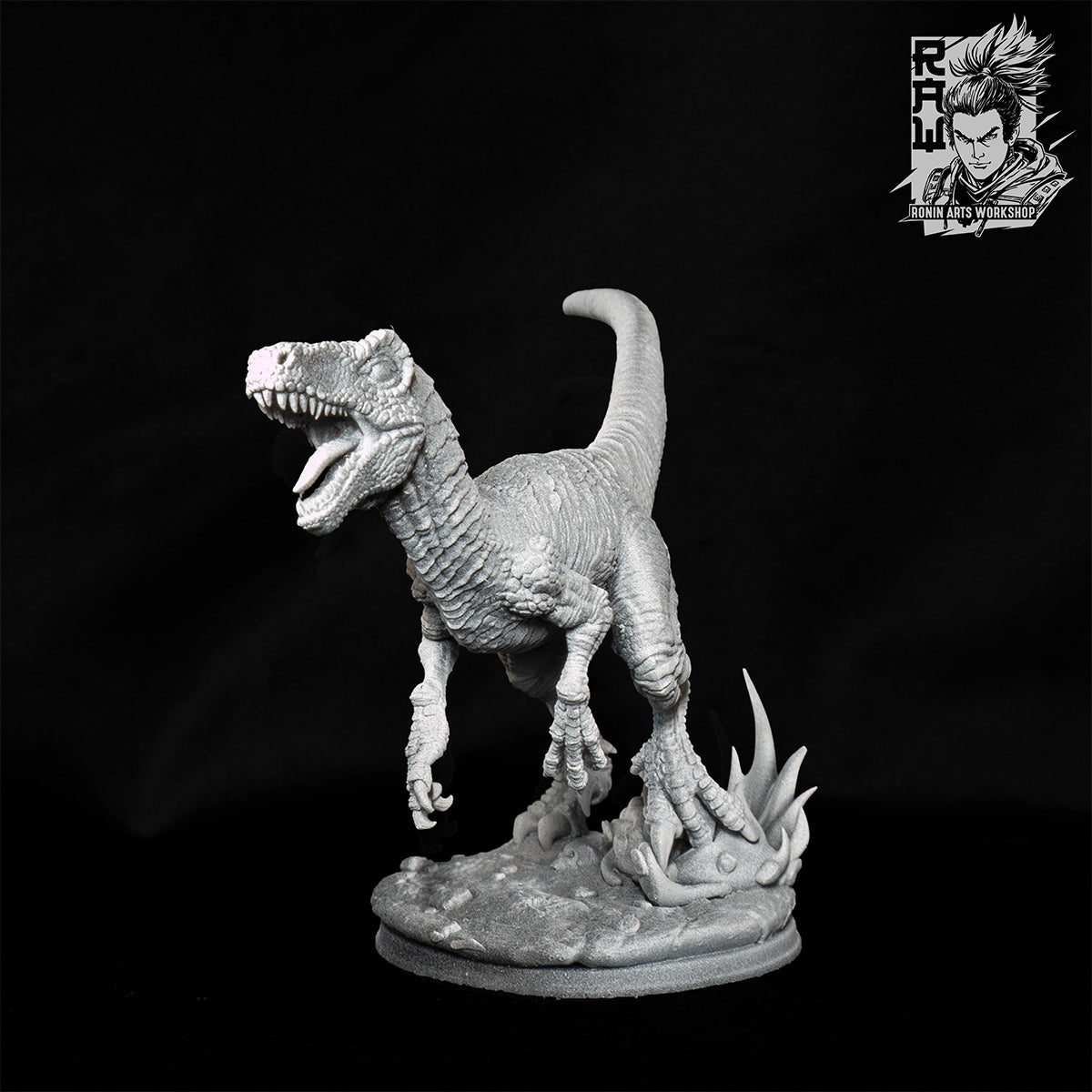 Resin Miniature - Blazetalon and Emberslash - Velociraptors