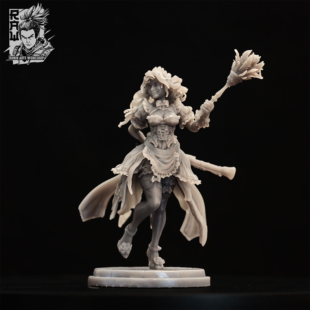 Resin Miniature - Colette the gouvernante - Head Maid of Castle Rosethorne