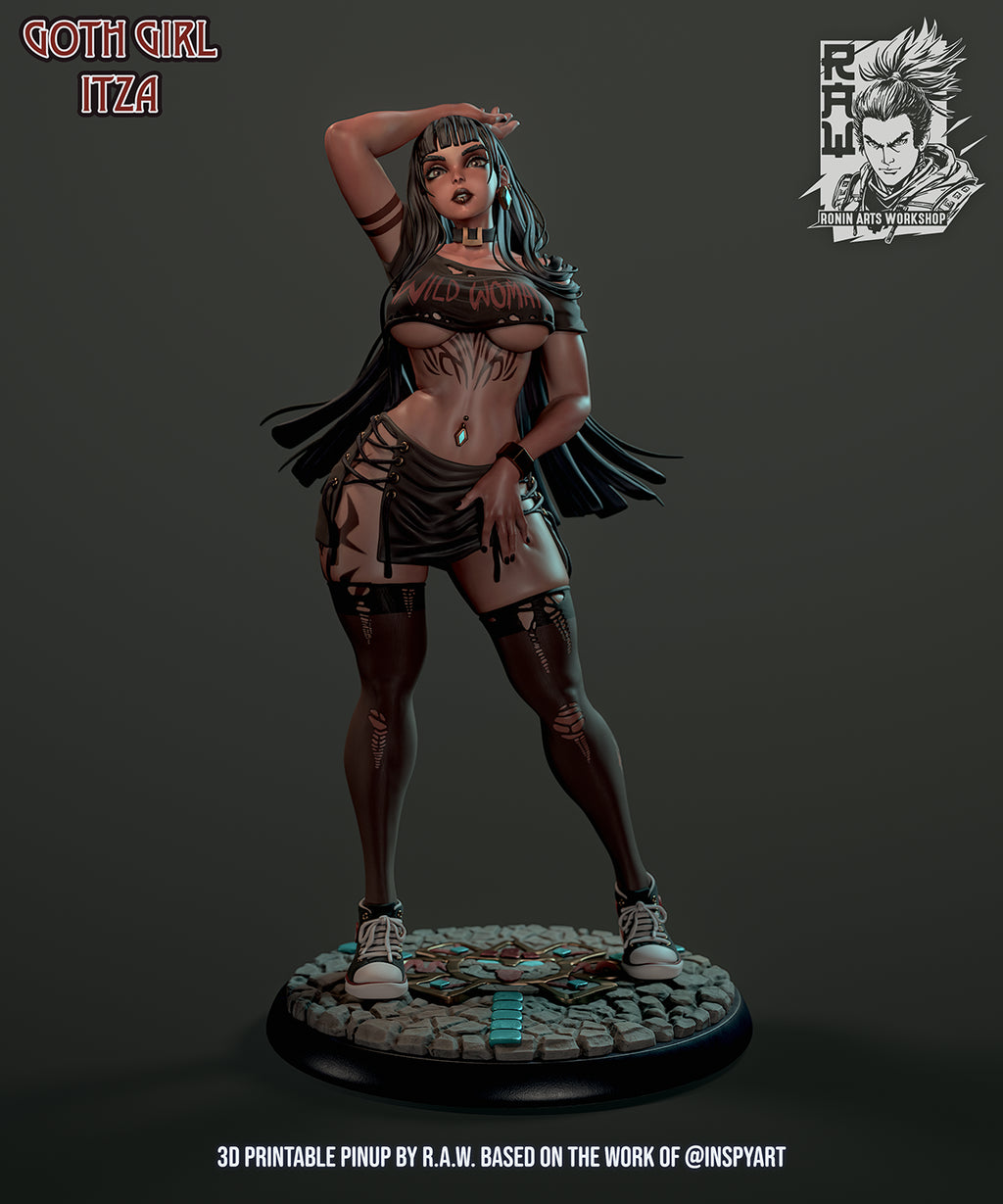 Resin Miniature - Goth Girl Itza
