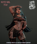 Resin Miniature - Goth Girl Itza