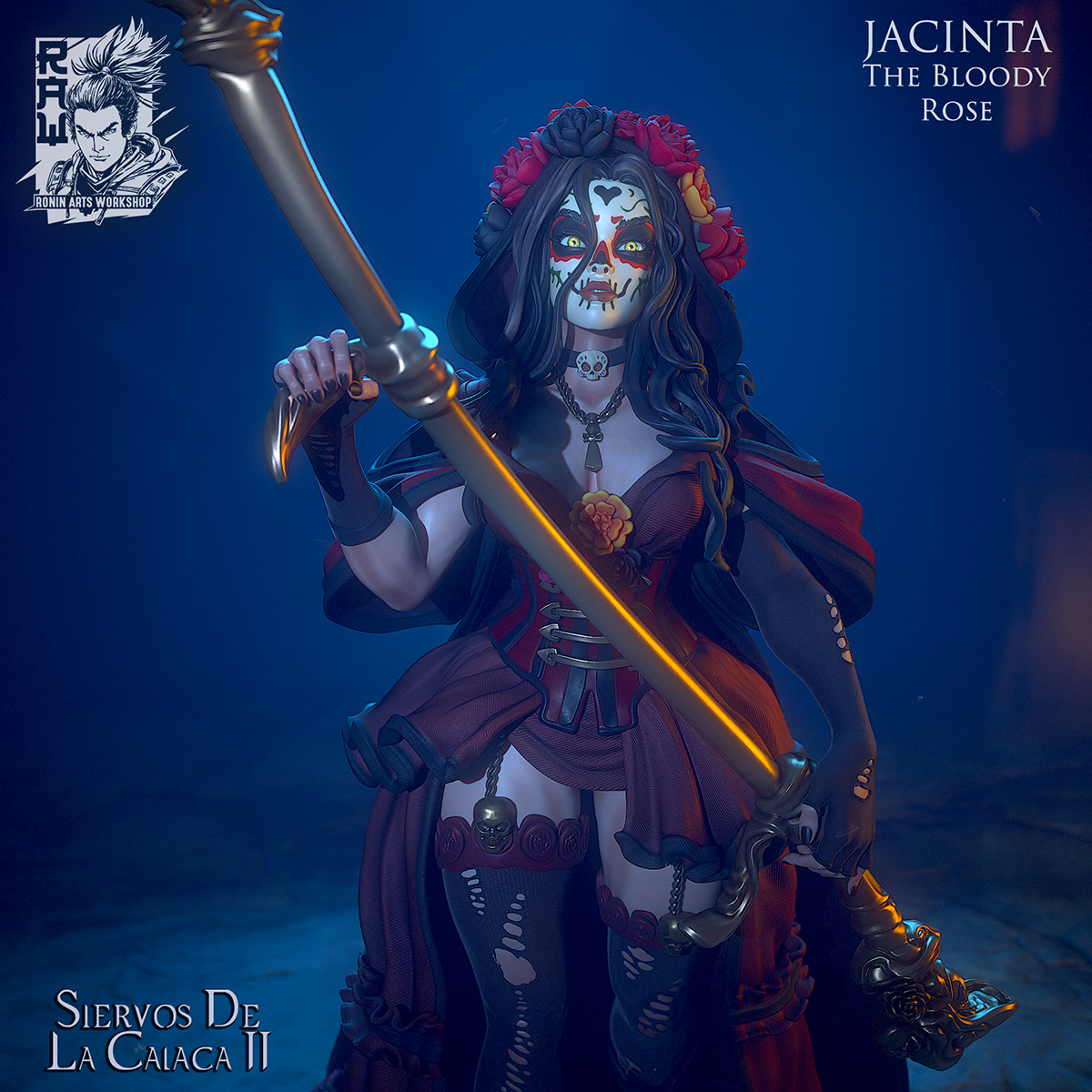 Resin Miniature - Jacinta - Dia De Muertos Reaper