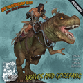Resin Miniature - Kravos And Gorefang - Barbarian riging on T-Rex