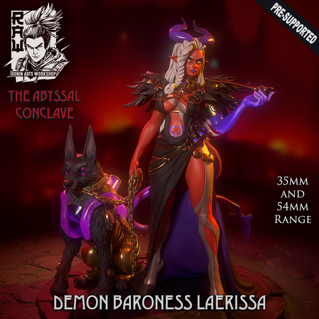 Resin Miniature - Demon Baroness Laerissa
