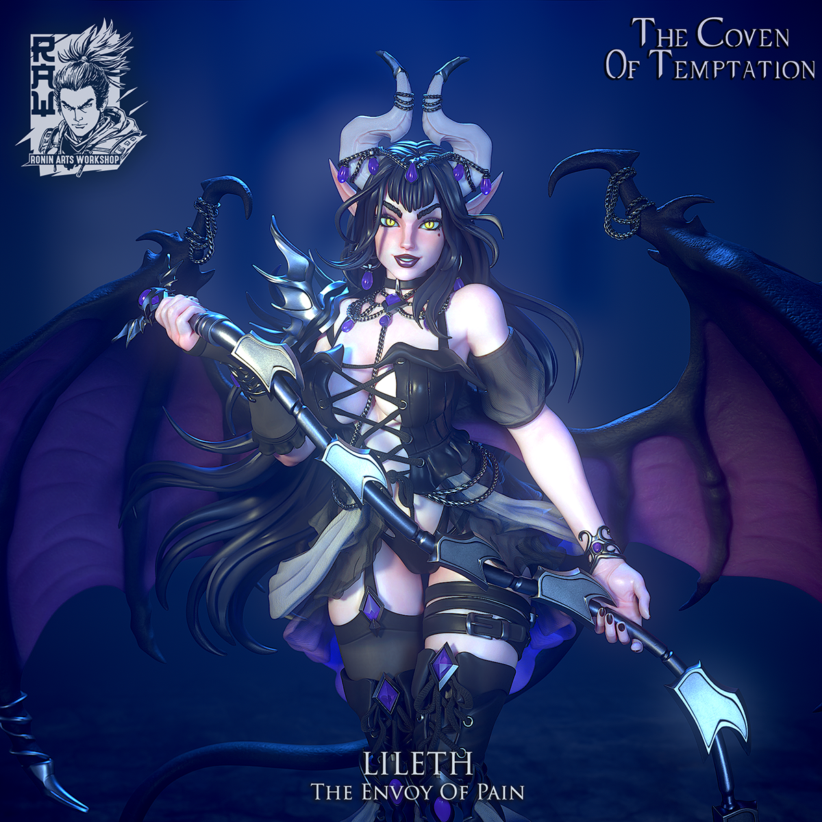 Resin Miniature - Succubus Lileth