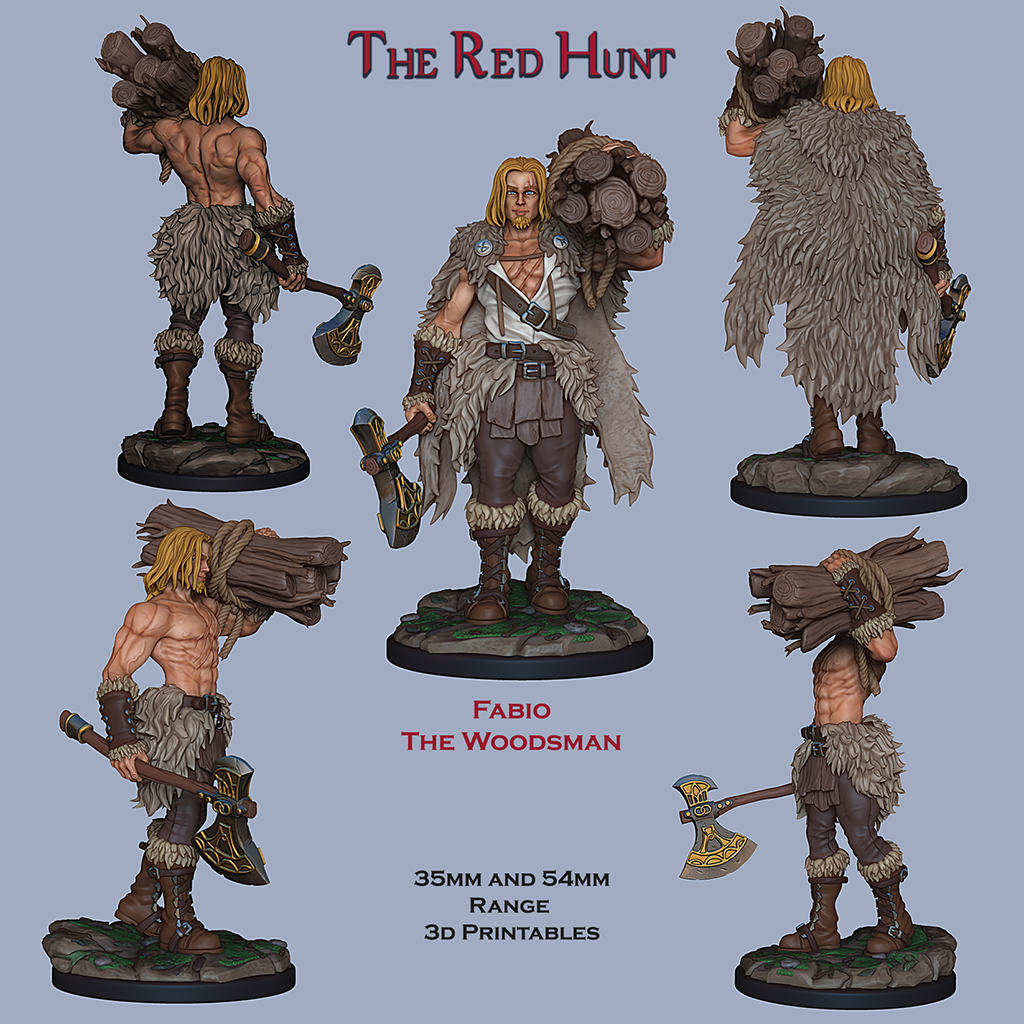 Resin Miniature - Fabio The Woodsman