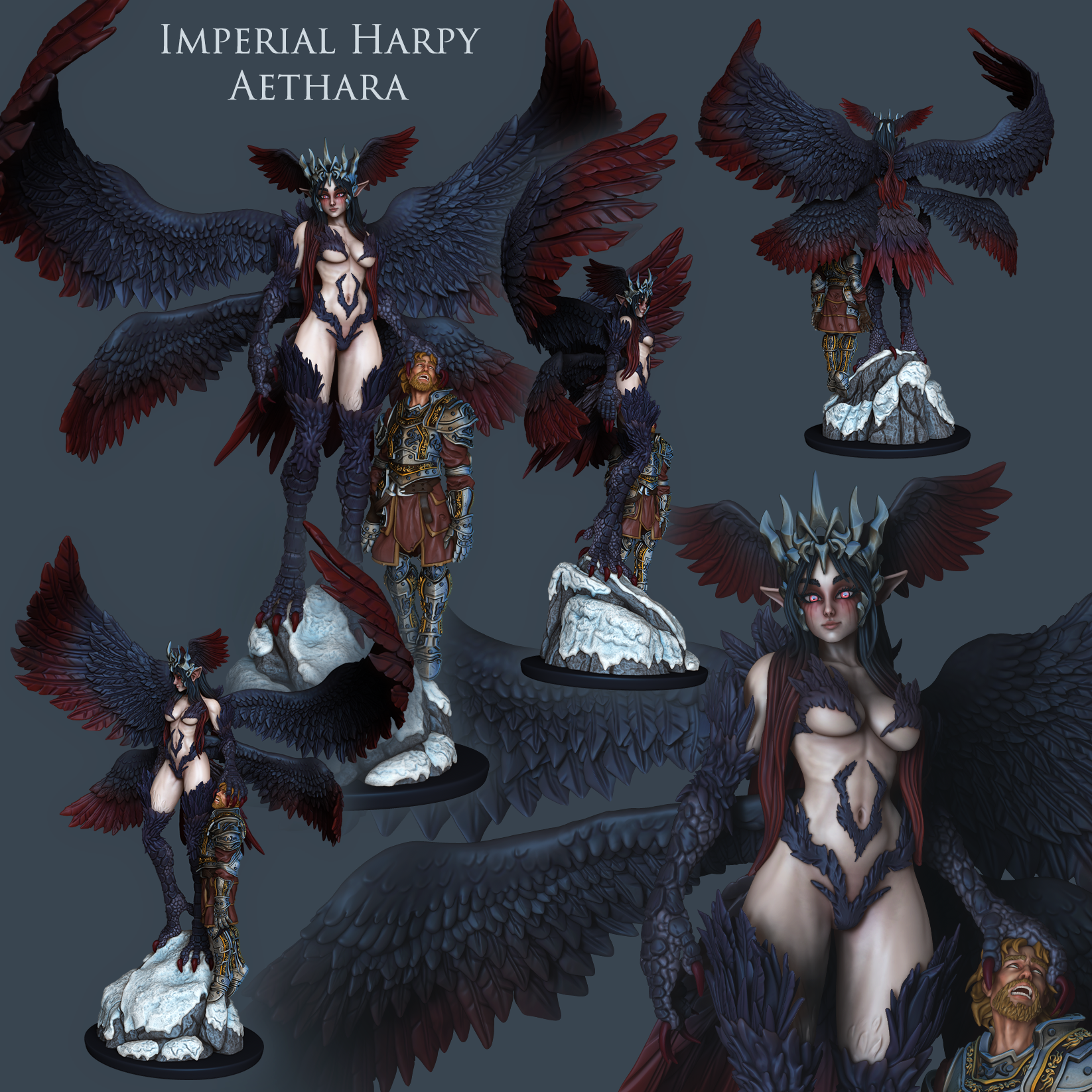 Resin Miniature - Aethara - Giant Imperial Harpy