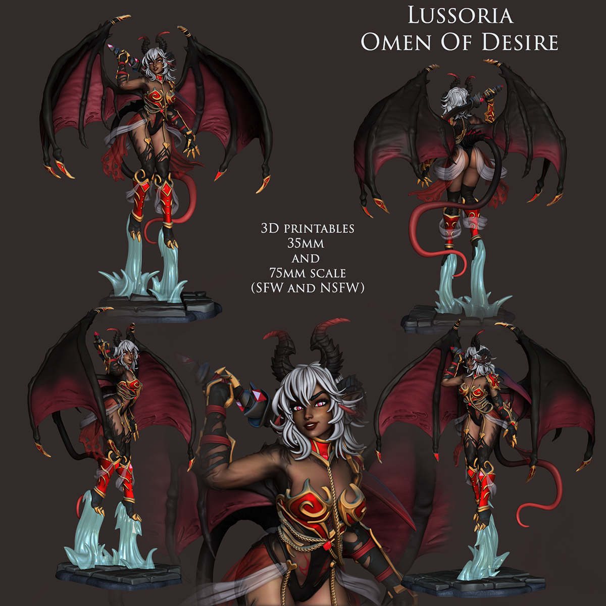 Resin Miniature - Succubus Lussoria