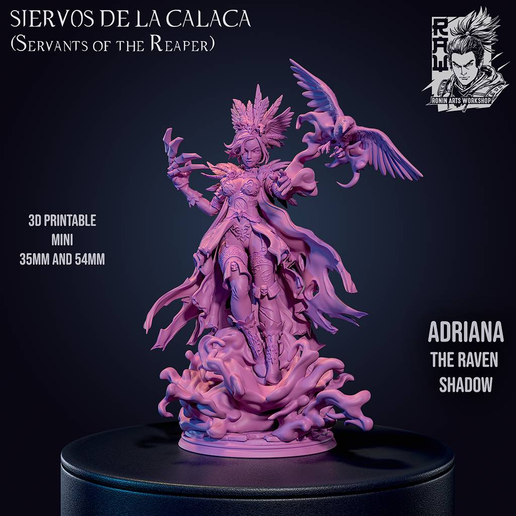 Resin Miniature - Adriana - Dia De Muertos Witch