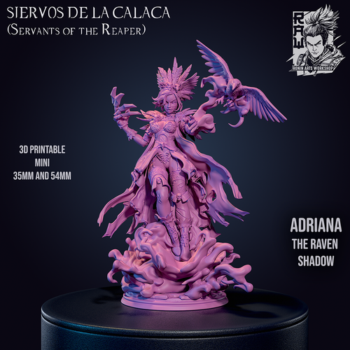 Resin Miniature - Adriana - Dia De Muertos Witch