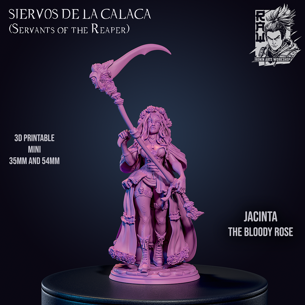 Resin Miniature - Jacinta - Dia De Muertos Reaper