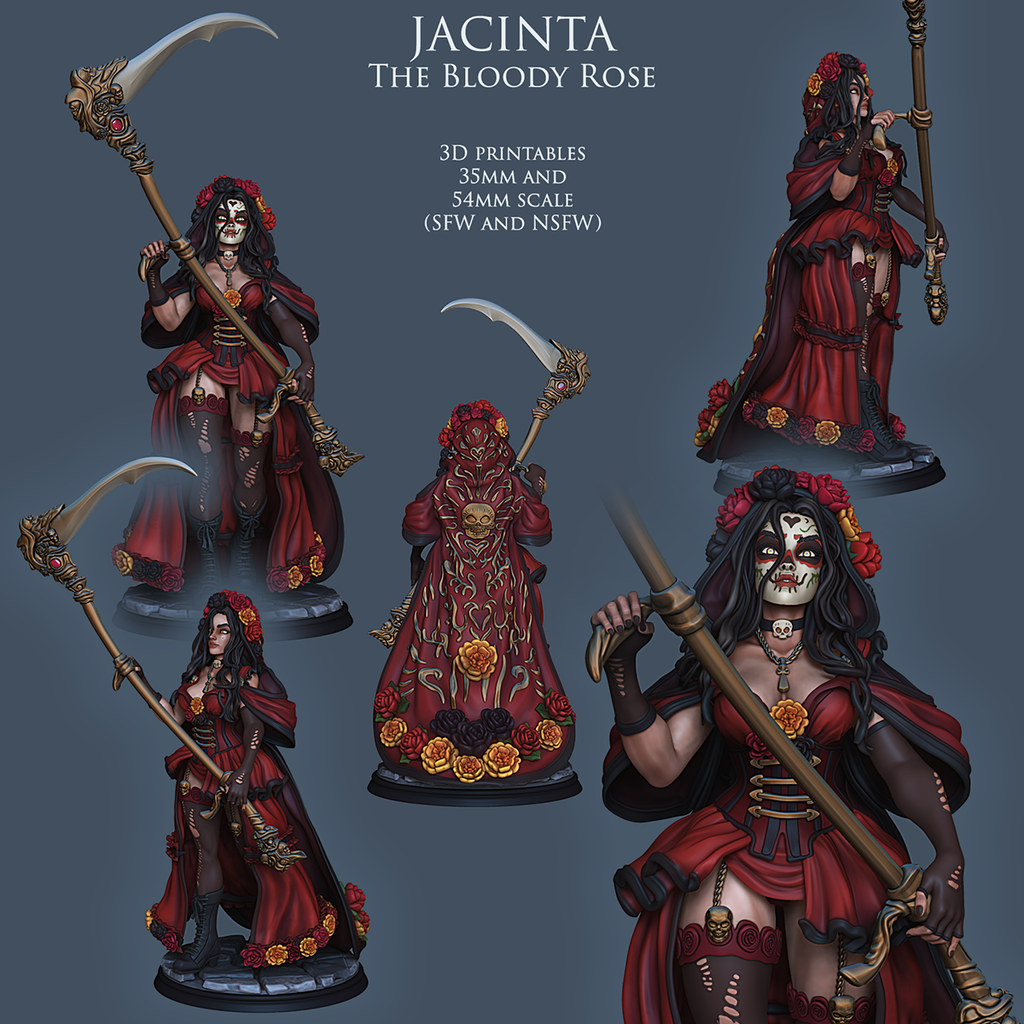 Resin Miniature - Jacinta - Dia De Muertos Reaper