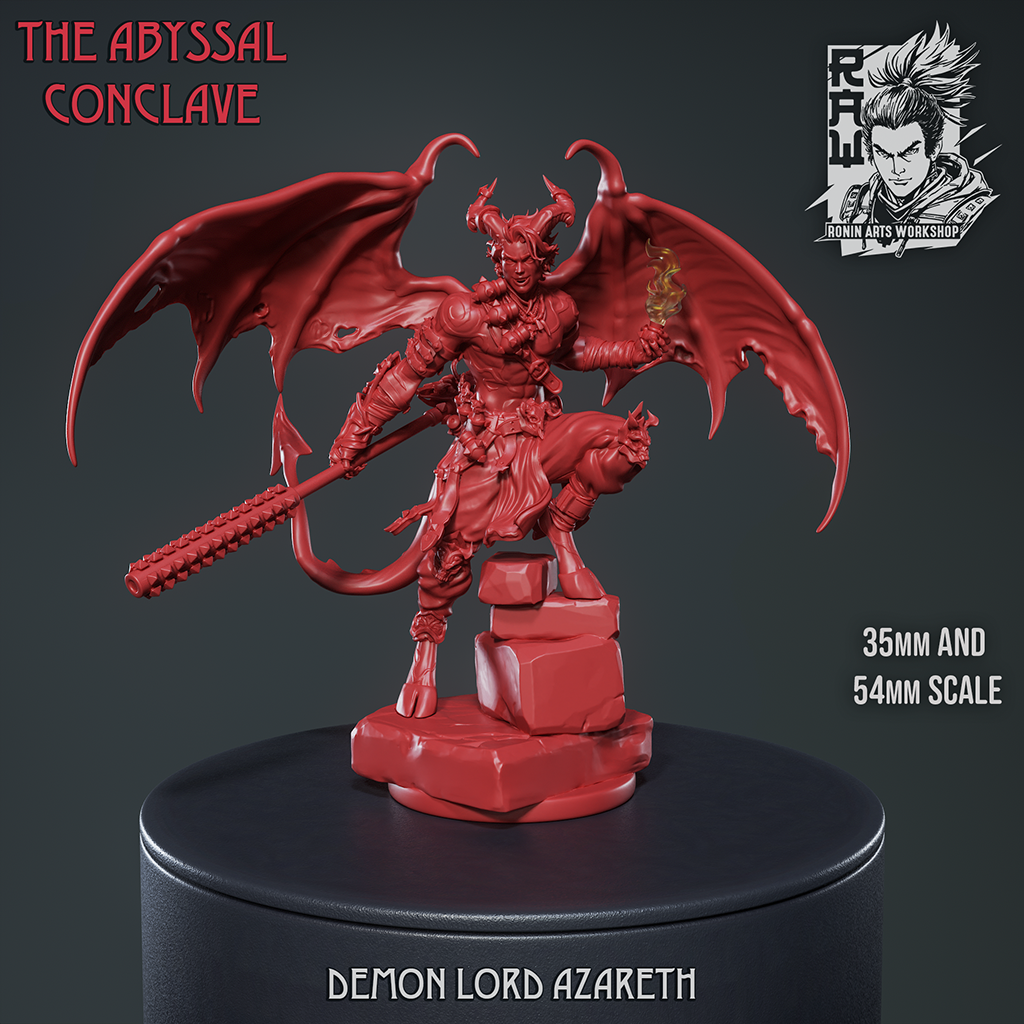 Resin Miniature - Demon Lord Azareth