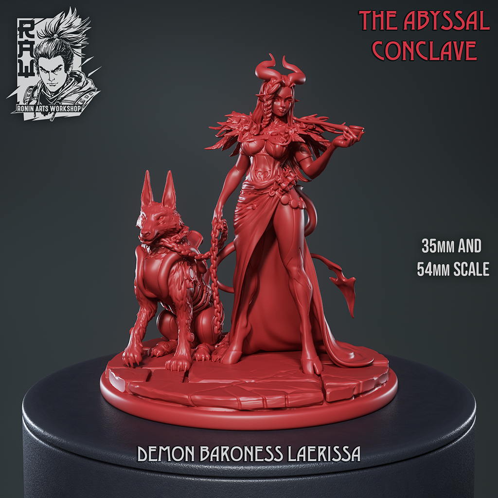 Resin Miniature - Demon Baroness Laerissa
