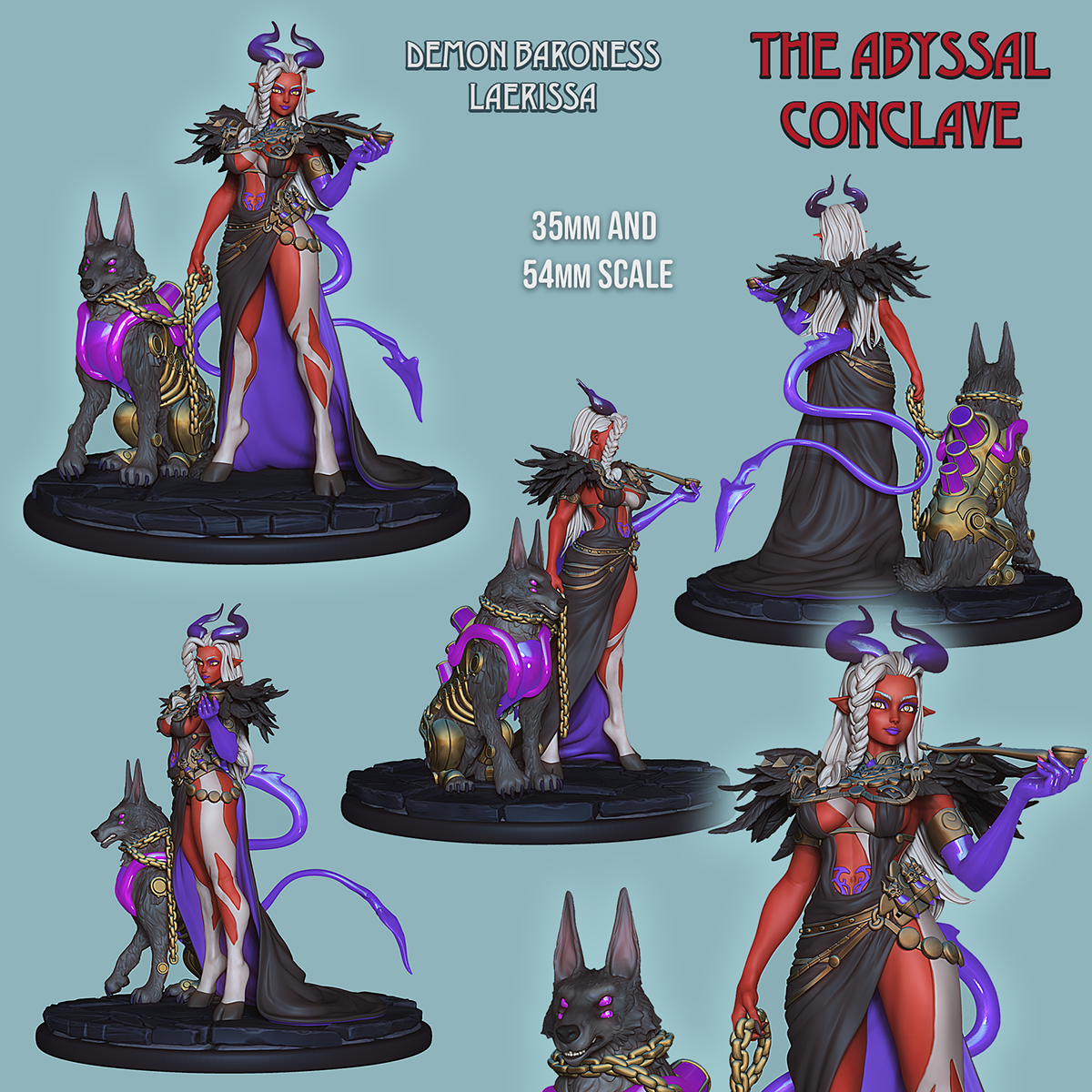 Resin Miniature - Demon Baroness Laerissa