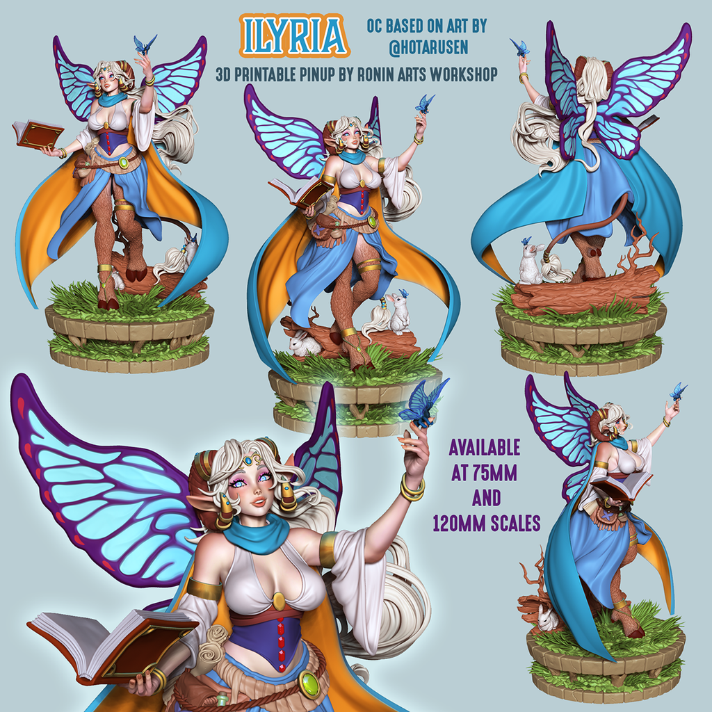 Resin Miniature - Ilyria - Satyr PinUp