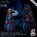 Resin Miniature - Mercedes The Haunted - Dual Form Peasant (Were-Coyote)