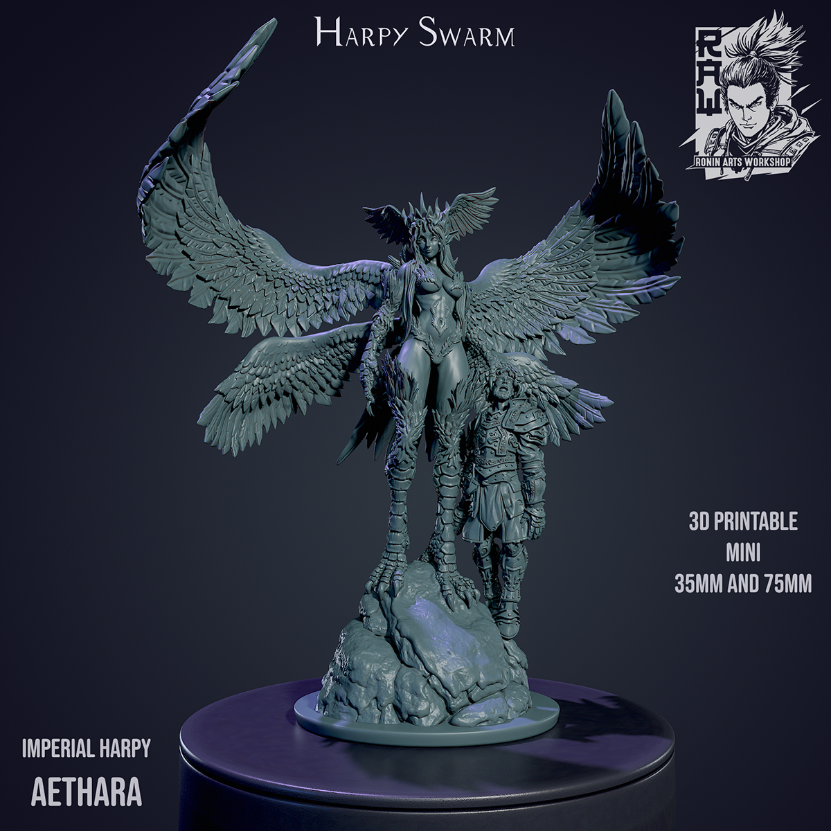 Resin Miniature - Aethara - Giant Imperial Harpy