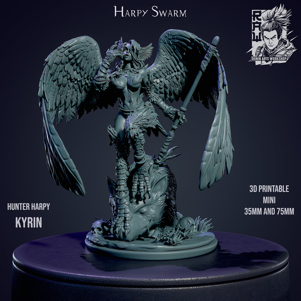 Resin Miniature - Kyrin - Hunter Harpy