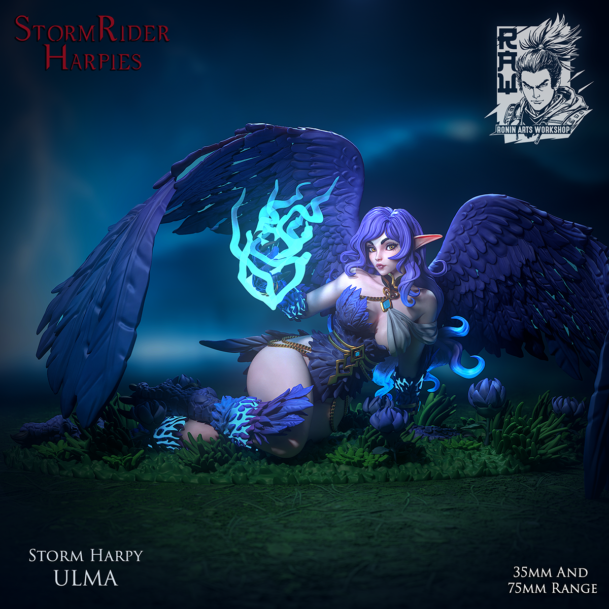 Resin Miniature - Ulma - Storm Harpy