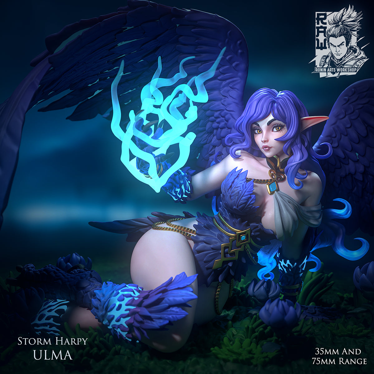 Resin Miniature - Ulma - Storm Harpy