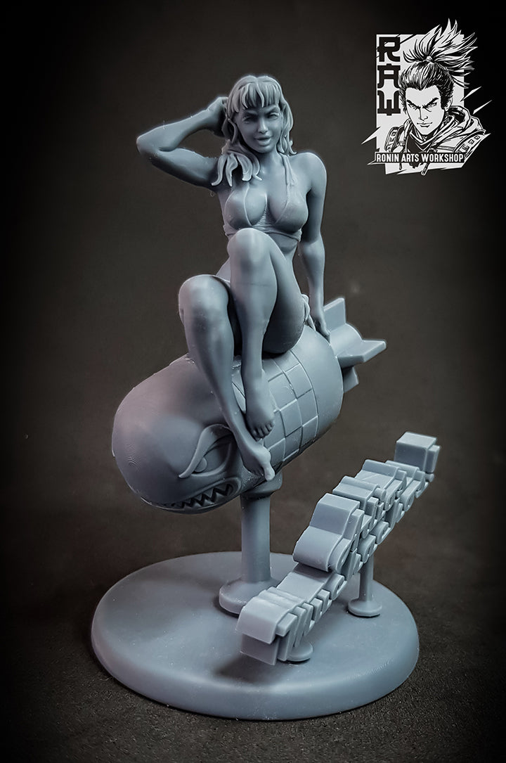 Resin Miniature - Adios Muchachos! Vintage Style Pin Up Figure