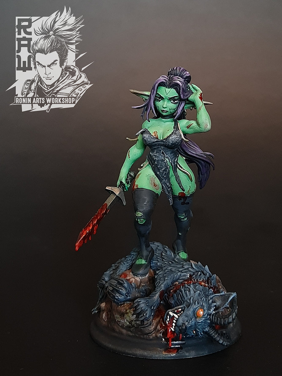 Resin Miniature - Amelia Oxton - Goblin Duchess Pin-Up