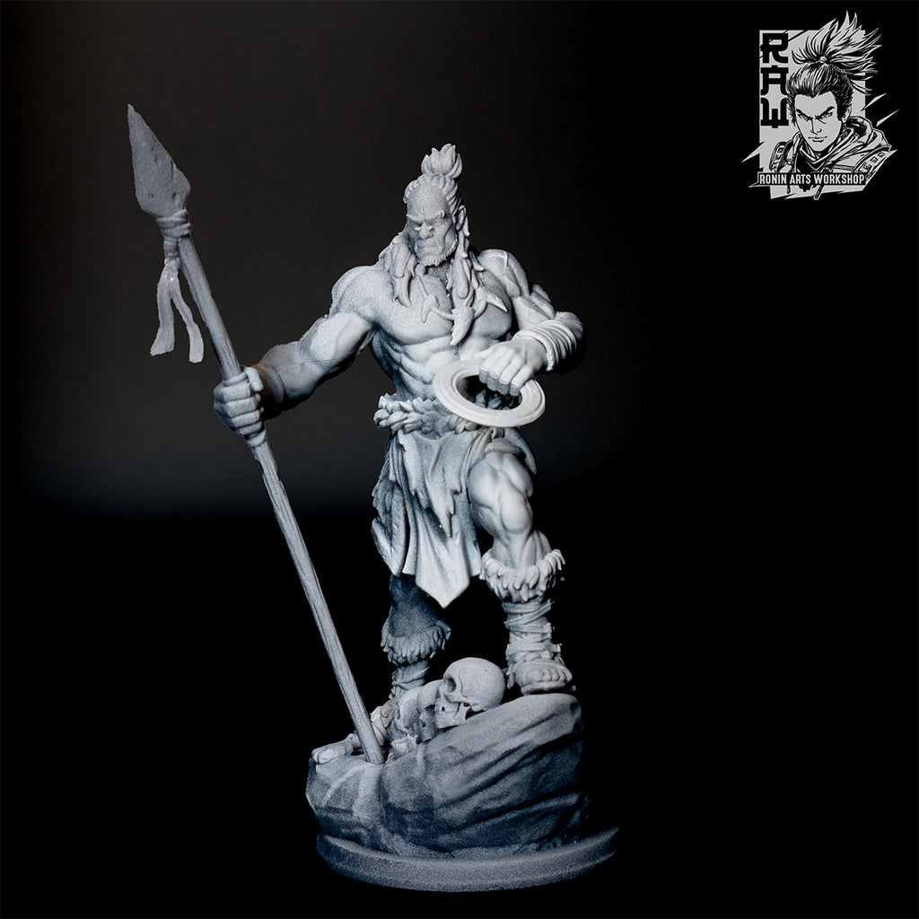 Resin Miniature - Anbassa The Bloodforged - Human Barbarian