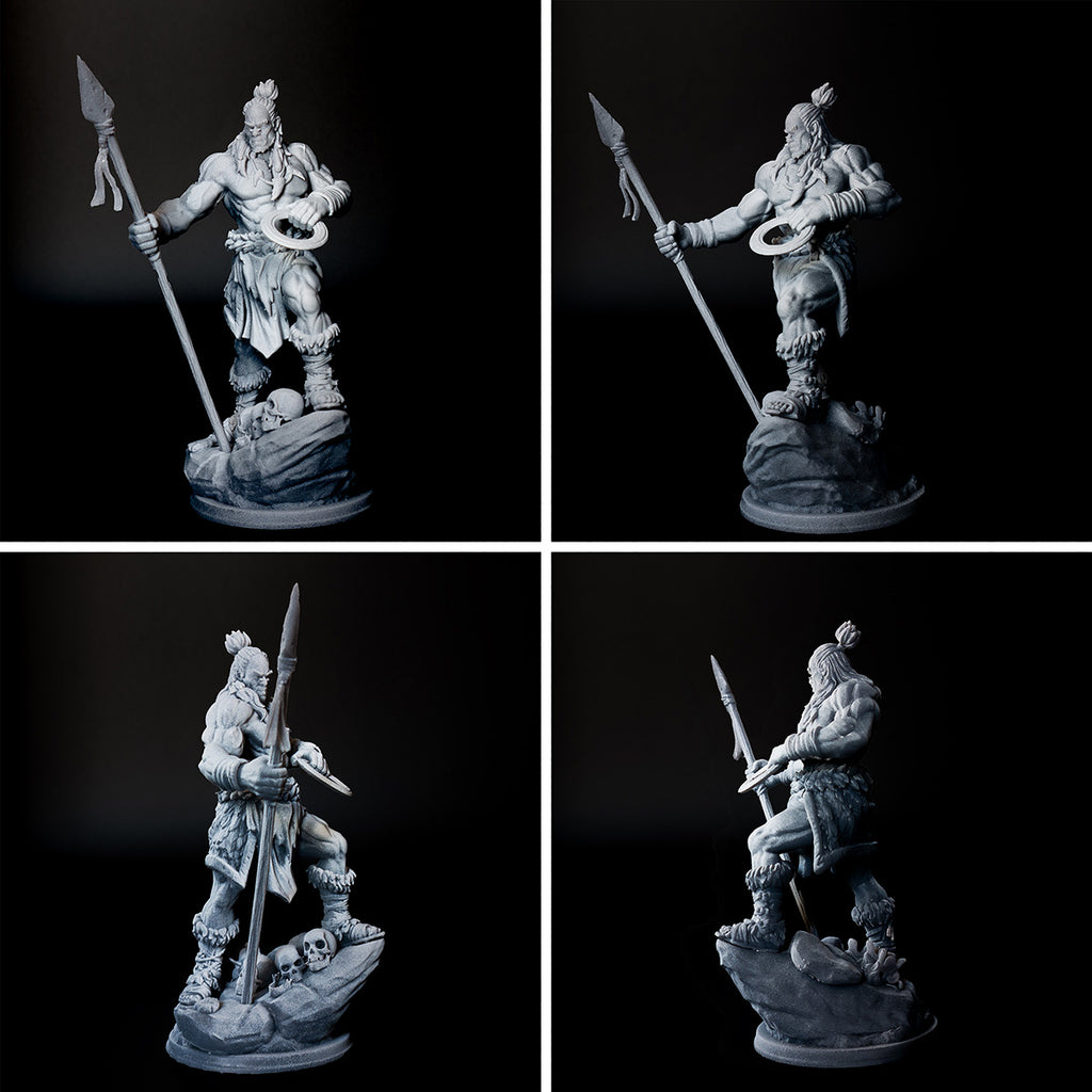Resin Miniature - Anbassa The Bloodforged - Human Barbarian