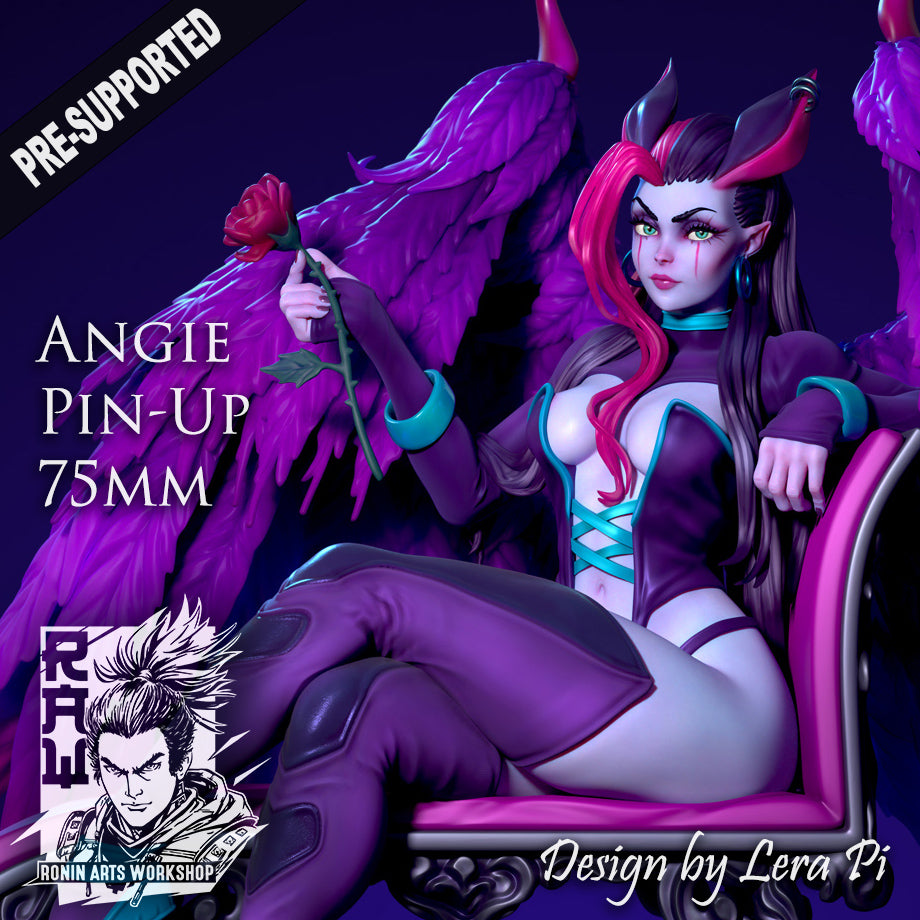 Resin Miniature - Angie Pin Up