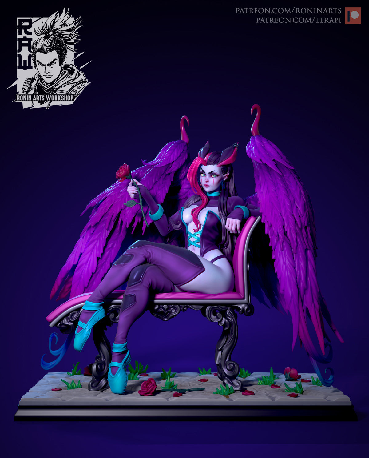 Resin Miniature - Angie Pin Up