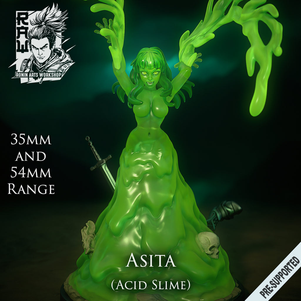 Resin Miniature - Asita - Acid Slime Girl