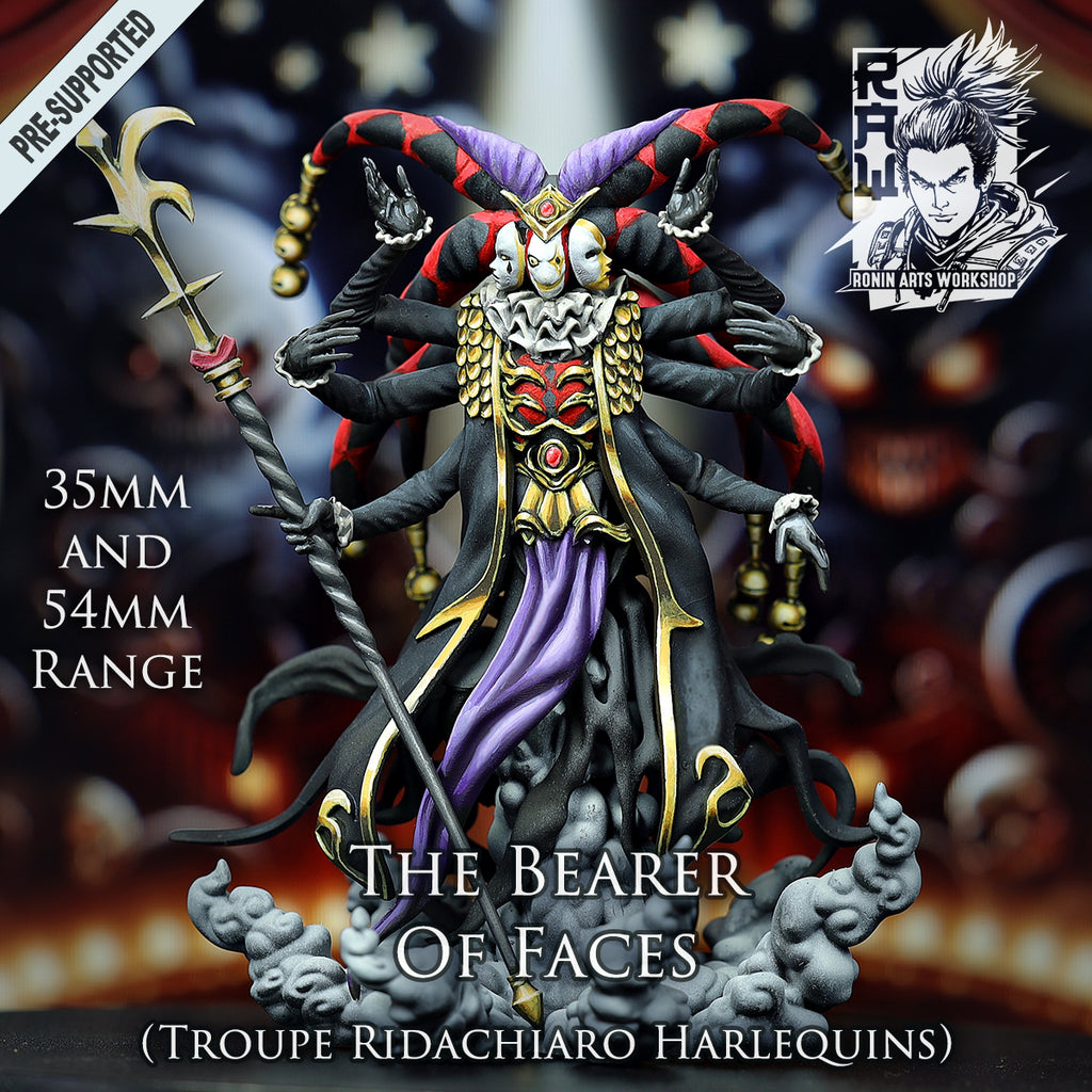 Resin Miniature - The Bearer Of Faces - Harlequin Monste