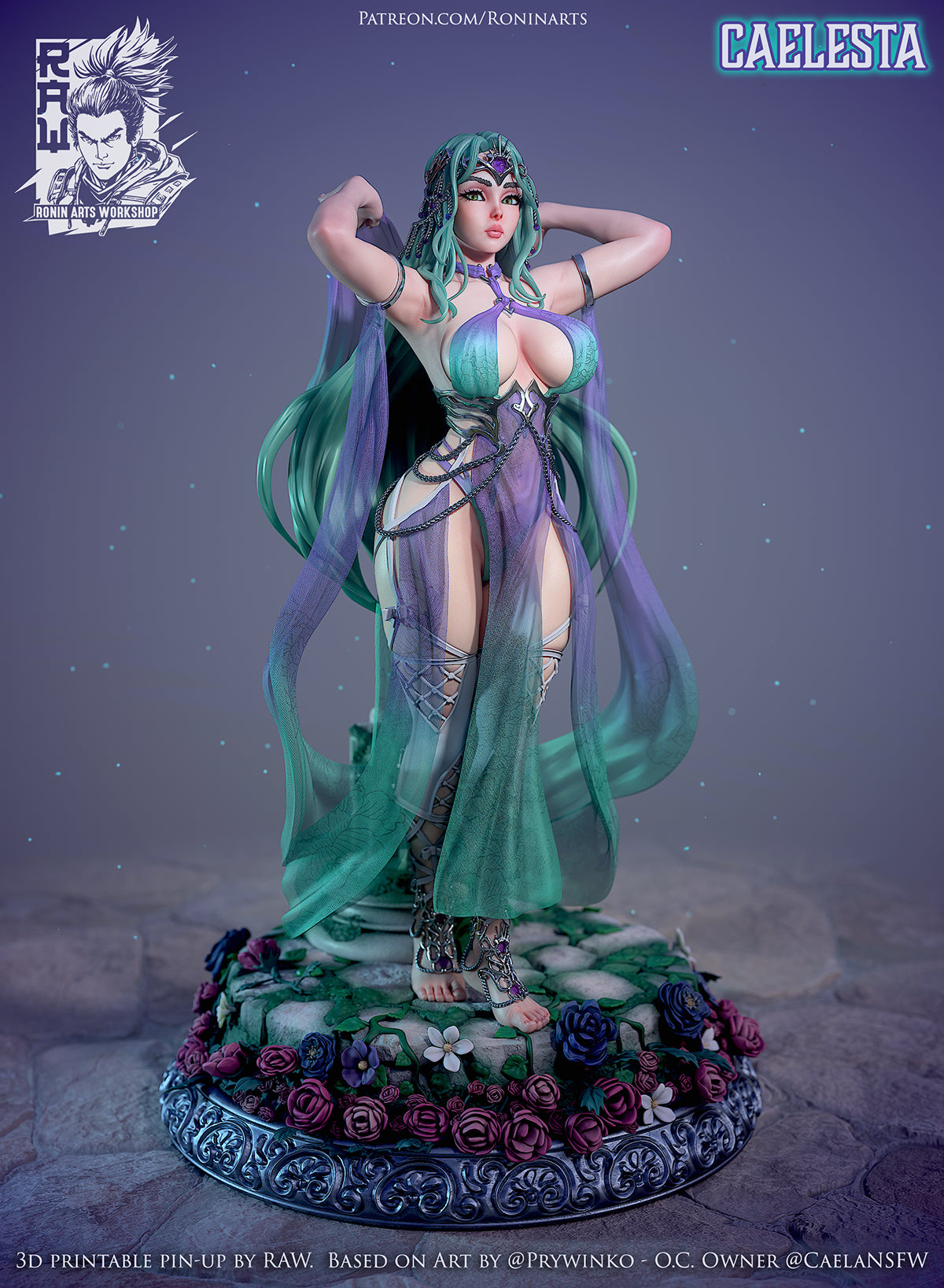 Resin Miniature - Caelesta Pin-Up
