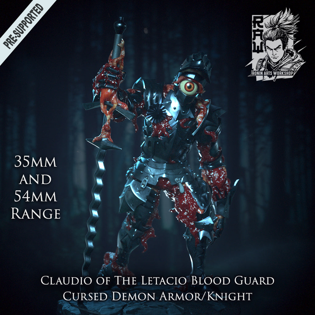 Resin Miniature - Demon Knight Claudio