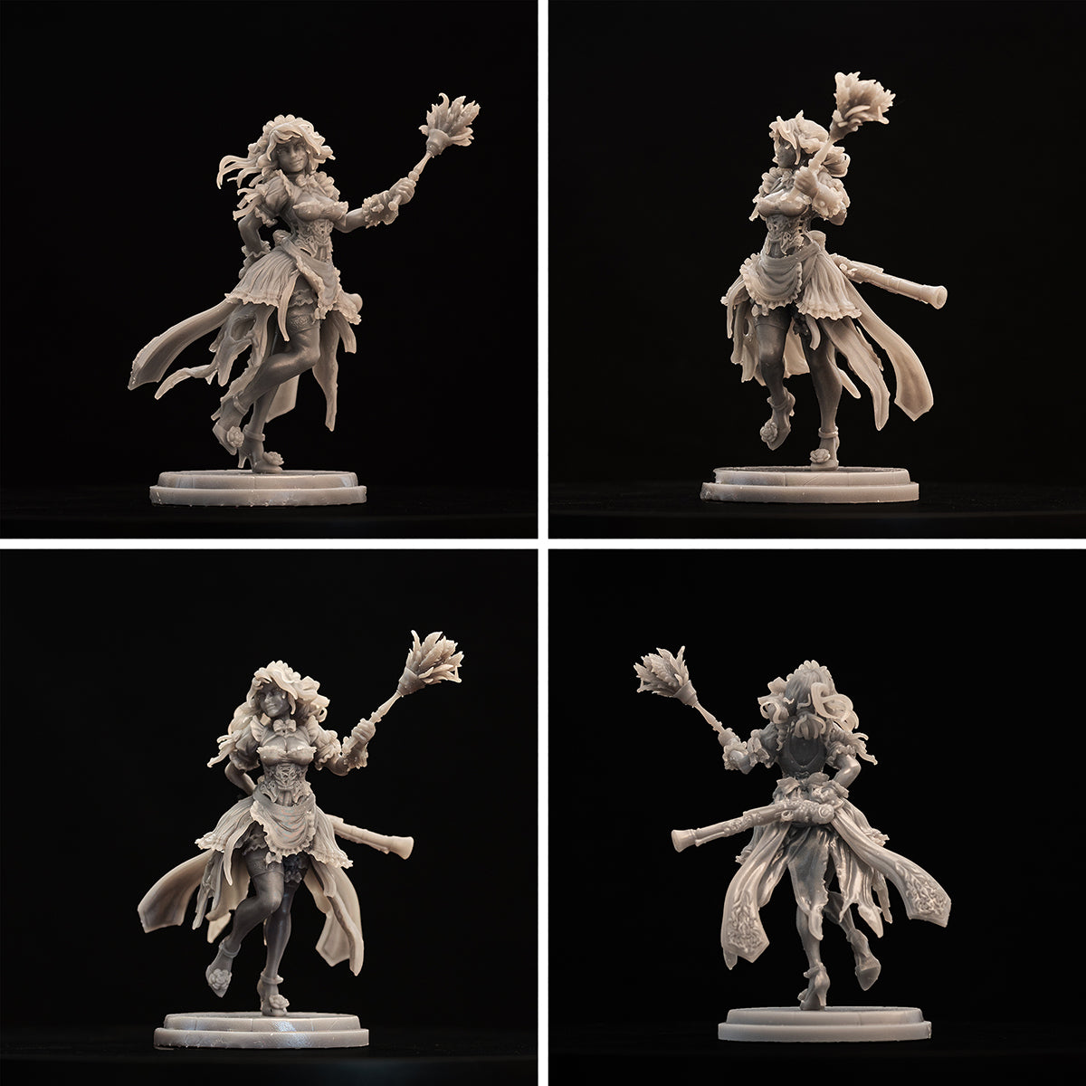 Resin Miniature - Colette the gouvernante - Head Maid of Castle Rosethorne